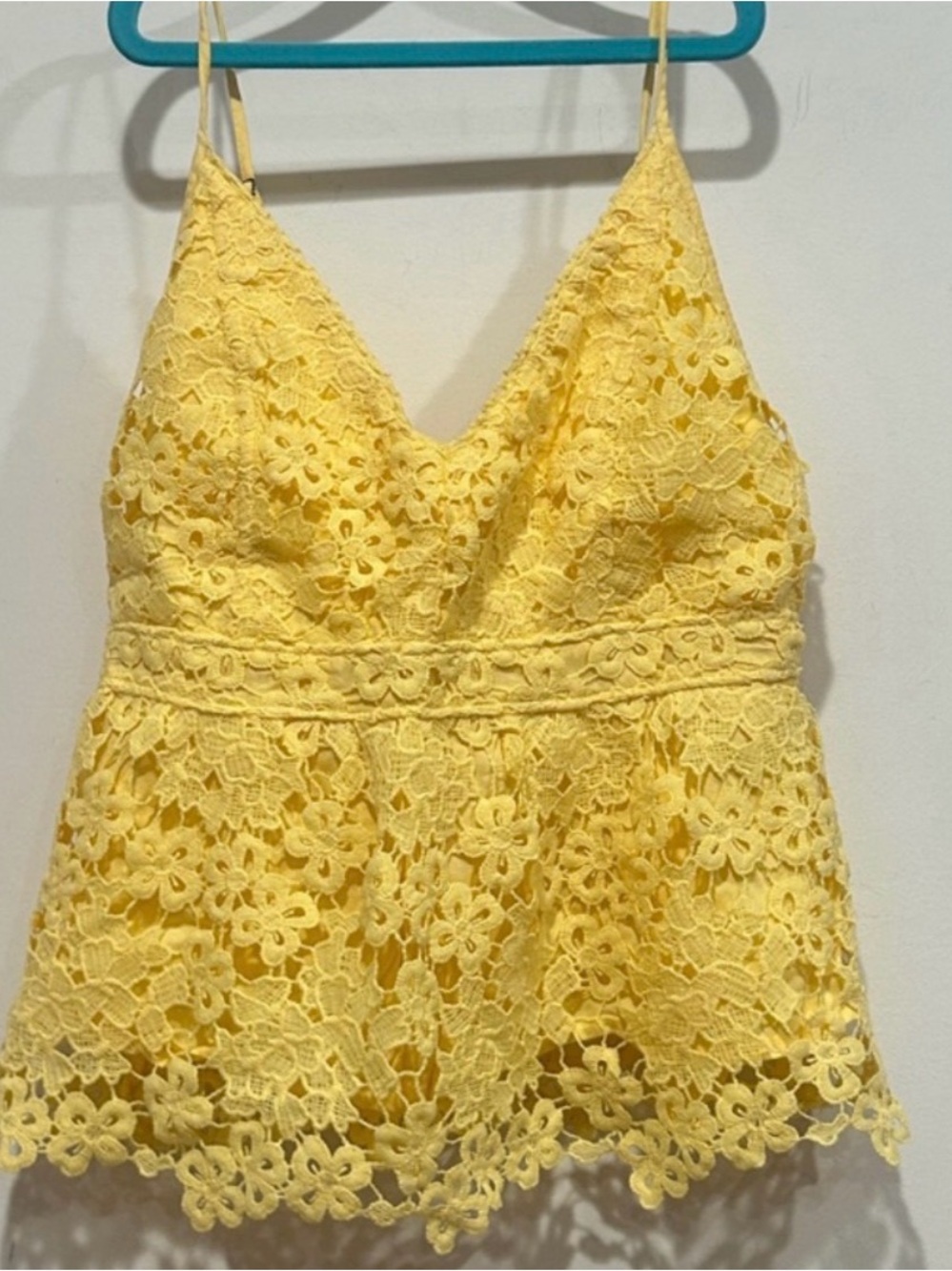 Abercrombie & Fitch Yellow Lace Camisole